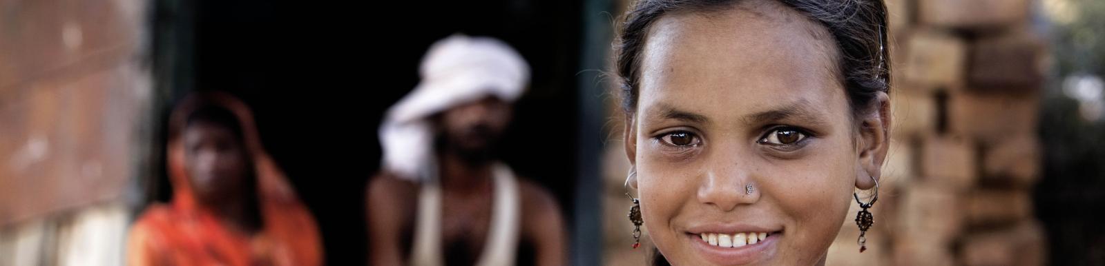 Ramrati, 12 years from Sangwara village in Madhya Pradesh, India. She is a student of class six in Government Middle School