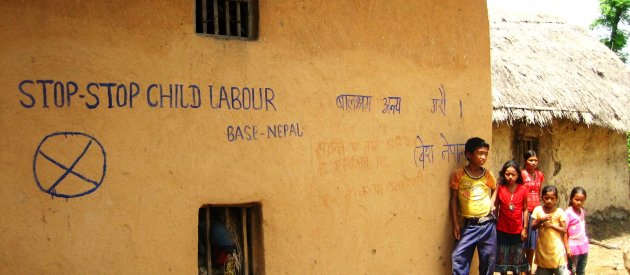 Stop Child Labor Graffiti