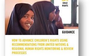 Front cover of new publication featuring text, logos and image of young girl smiling