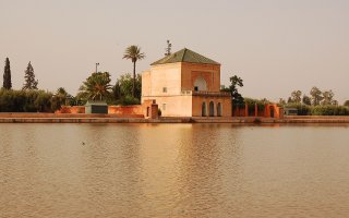 Image building on the water in Marrakech