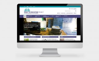 Right to Educaiton website on screen