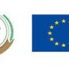 Logos of African Commission and European Union on white background