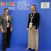 Two women in front of WHEC2022
