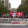 Student demonstration against cuts in public education, April 2012, Zaragoza, Spain