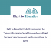 Screenshot of document first page, showing RTE logo and text which reads 'Right to Education Initiative welcomes the Tashkent Declaration’s call for an enhanced legal framework and increased public expenditure for ECCE'